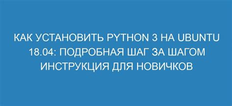 Шаг за шагом: подробная инструкция для новичков