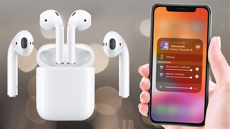 Шаг 2: Включение AirPods и режима пары