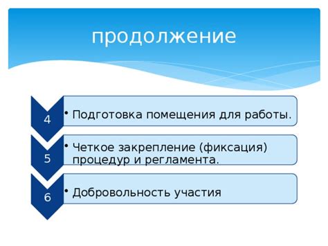  Подготовка помещения для работы 