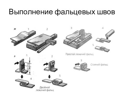  Соединение деталей и выполнение швов 