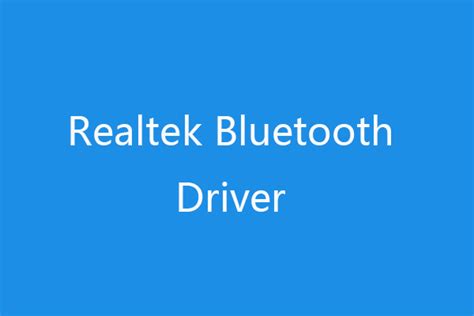 Realtek Bluetooth UART Bus Driver